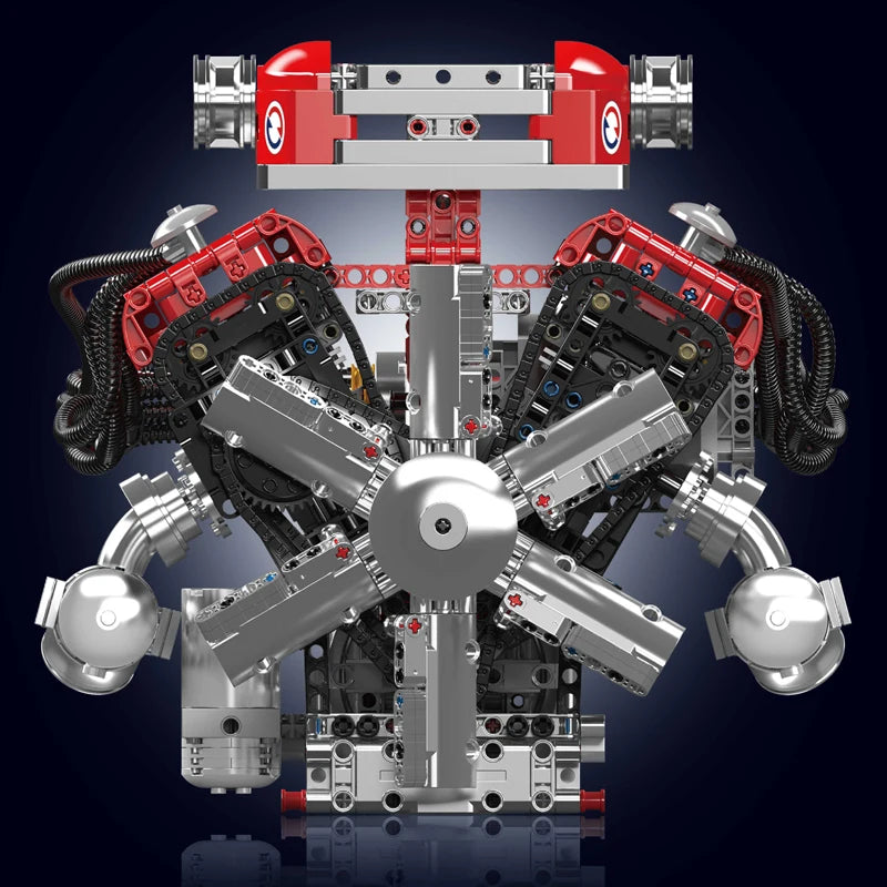 Mould King V12 Engine Motorized Building Block Set – 3472Pcs Technical Car Model