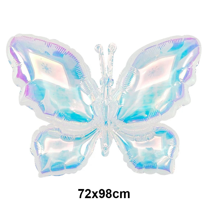 Large Butterfly Aluminum Foil Balloon - Party Decor & Photo Prop