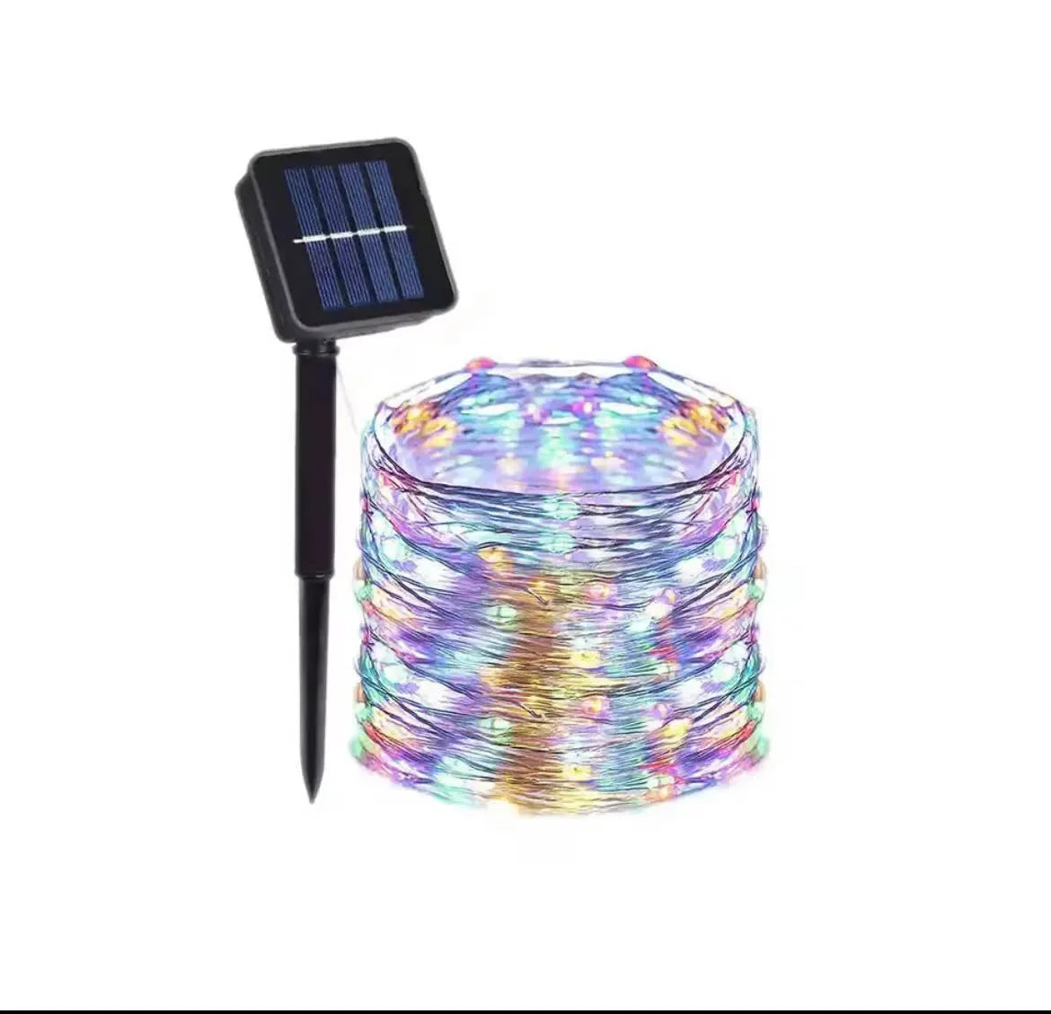 Outdoor Solar LED String Lights - Waterproof Copper Wire Garland