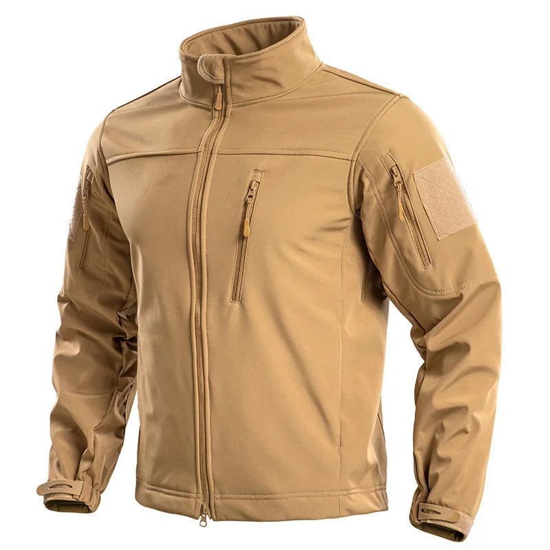 Men's Tactical Softshell Fleece-Lined Hiking Jacket