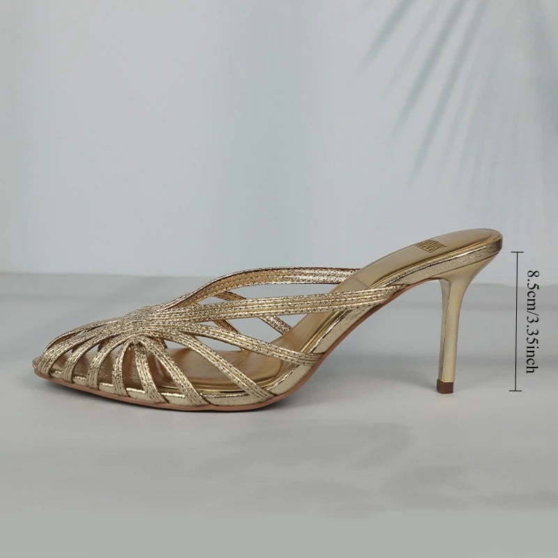 Women’s Retro Narrow Band High Heel Stiletto Pumps