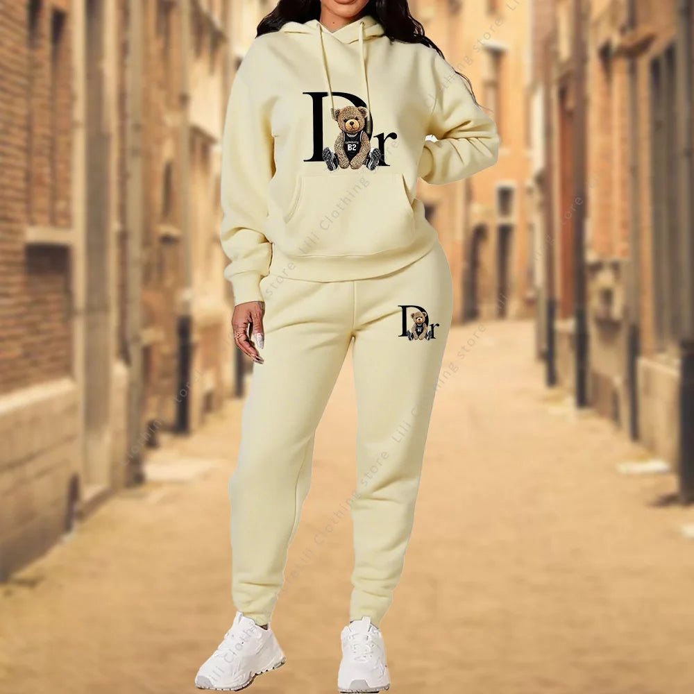 Aesthetic Designer Hoodie and Sweatpant Sets