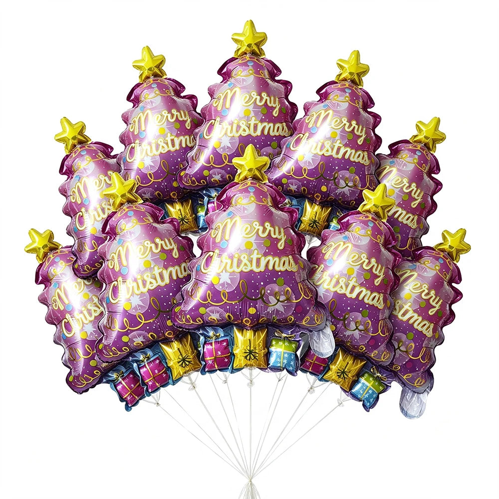 Mini Christmas Foil Balloons - Holiday Party Decor & Background