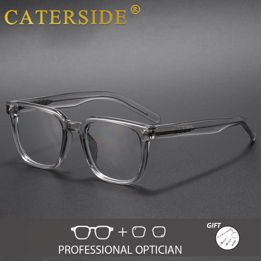 CATERSIDE Vintage TR-90 Round Prescription Glasses