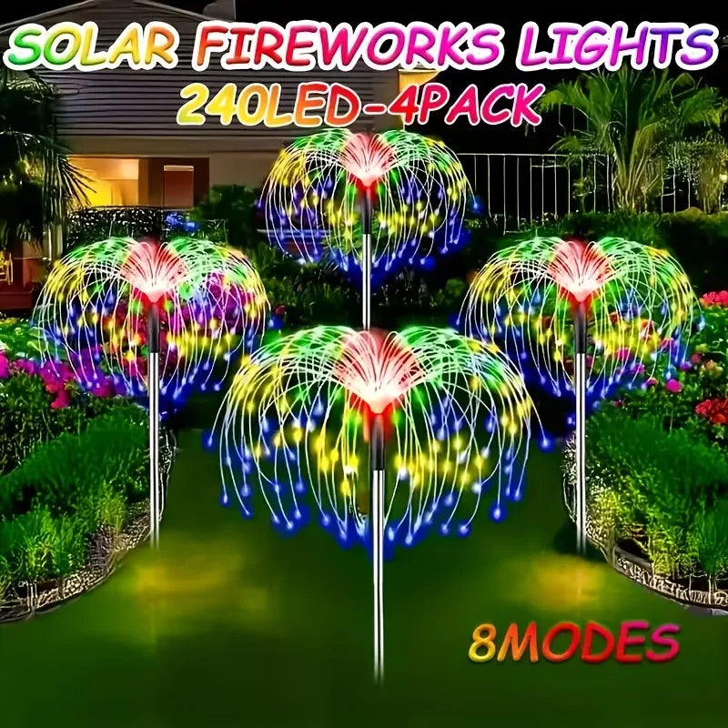 6-Pack Outdoor Solar Garden Lights - IP65 Waterproof LED Landscape Lamps