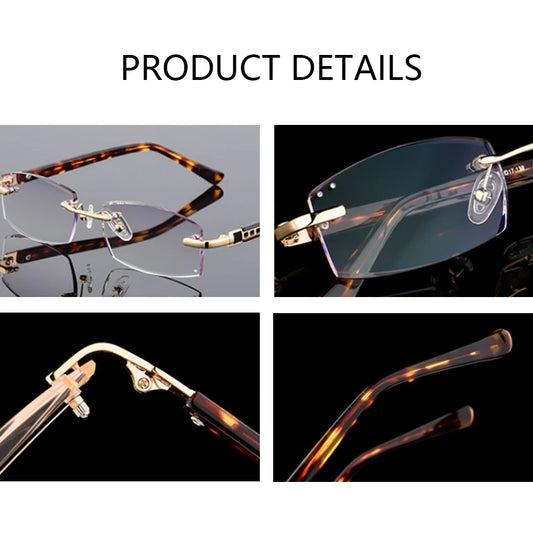 BEGREAT Designer Rimless Reading Glasses