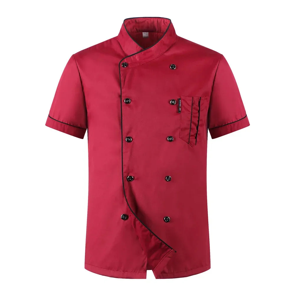 Short Sleeve Restaurant Chef Kitchen Work Uniform