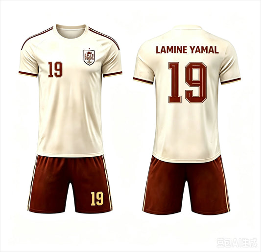 Lamine Yamal #19 Football Jersey & Shorts Set - Spain Fan 2-Piece Summer Outfit for Men, Women & Kids
