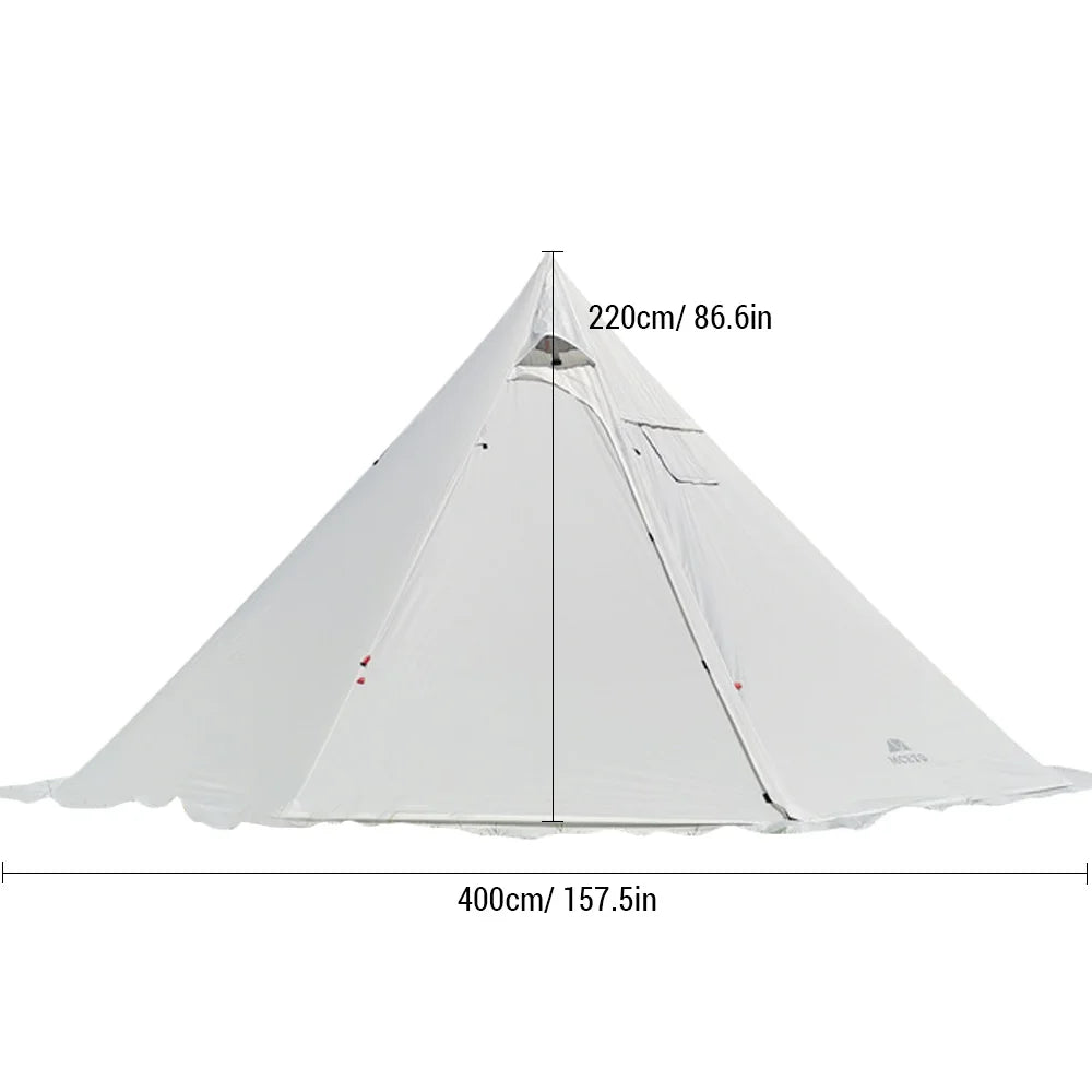 4-6 People Tipi Hot Tent with Stove Jack
