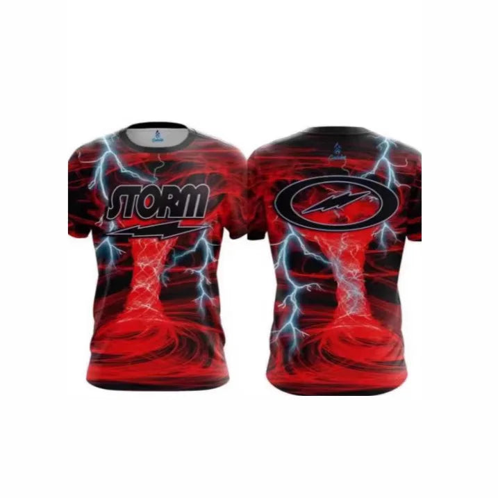 Storm Marble Fluid Graphic Performance Bowling Jersey