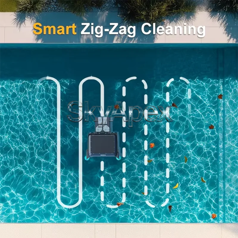 Solar-Powered Automatic Robotic Pool Surface Skimmer