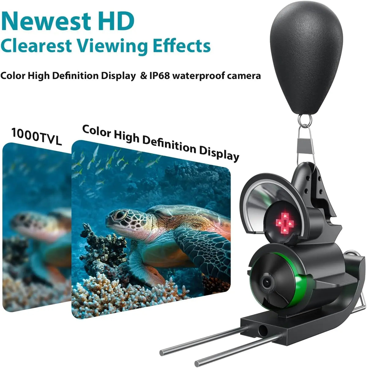 FOURQ Portable 4.3" HD Underwater Fishing Camera & Depth Finder