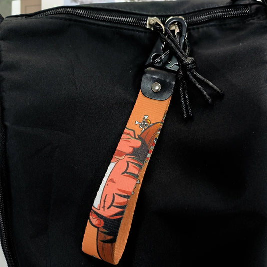 One Piece Anime Eagle Beak Keychain Lanyard & Badge Holder
