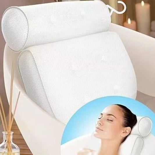 Spa Bathtub Pillow with Anti-Slip Suction Cups