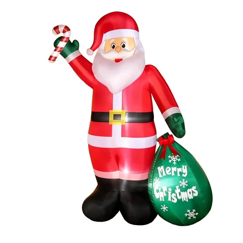 Outdoor Inflatable Cartoon Santa Claus Holiday Decoration