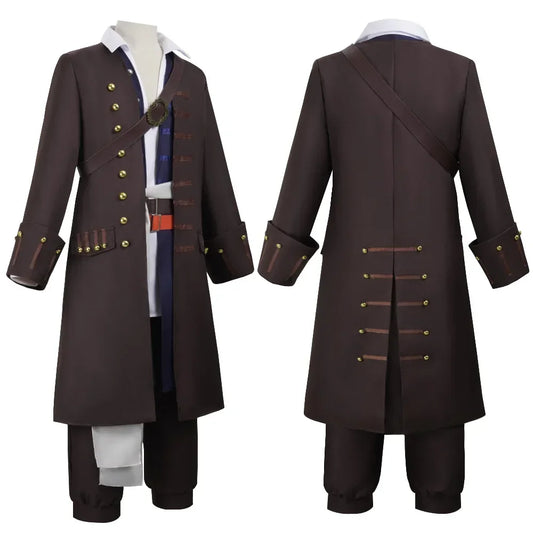 Men's Pirates of the Caribbean Captain Jack Sparrow Cosplay Costume