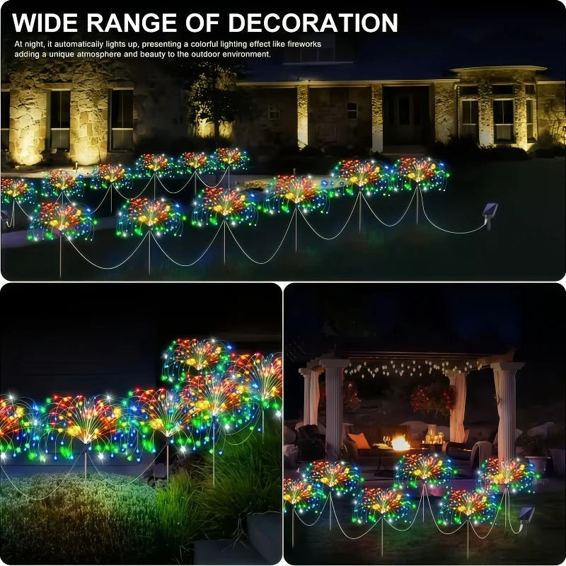 6-Pack Outdoor Solar Garden Lights - IP65 Waterproof LED Landscape Lamps