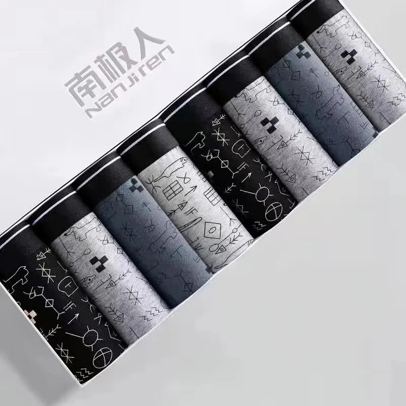 Men's Cotton & Bamboo Fiber Boxer Shorts (8-Pack)