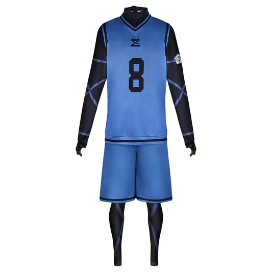 Anime Bachira Meguru Cosplay Costume Football Jersey Set