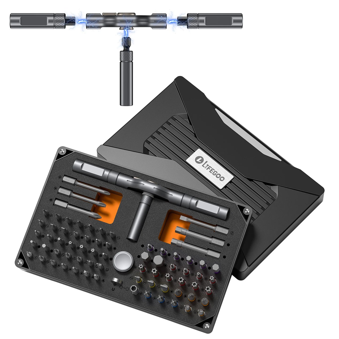 Ratchet Screwdriver Set Detachable Ratchet T Handle