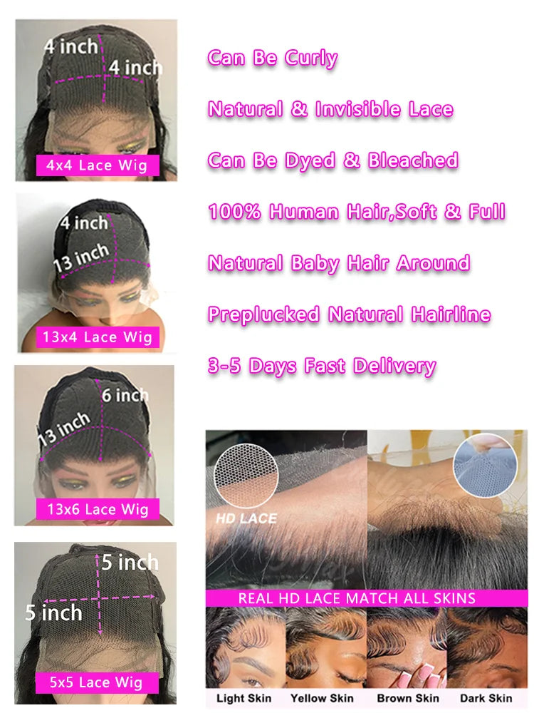 Pre Plucked Straight Lace Frontal Wig