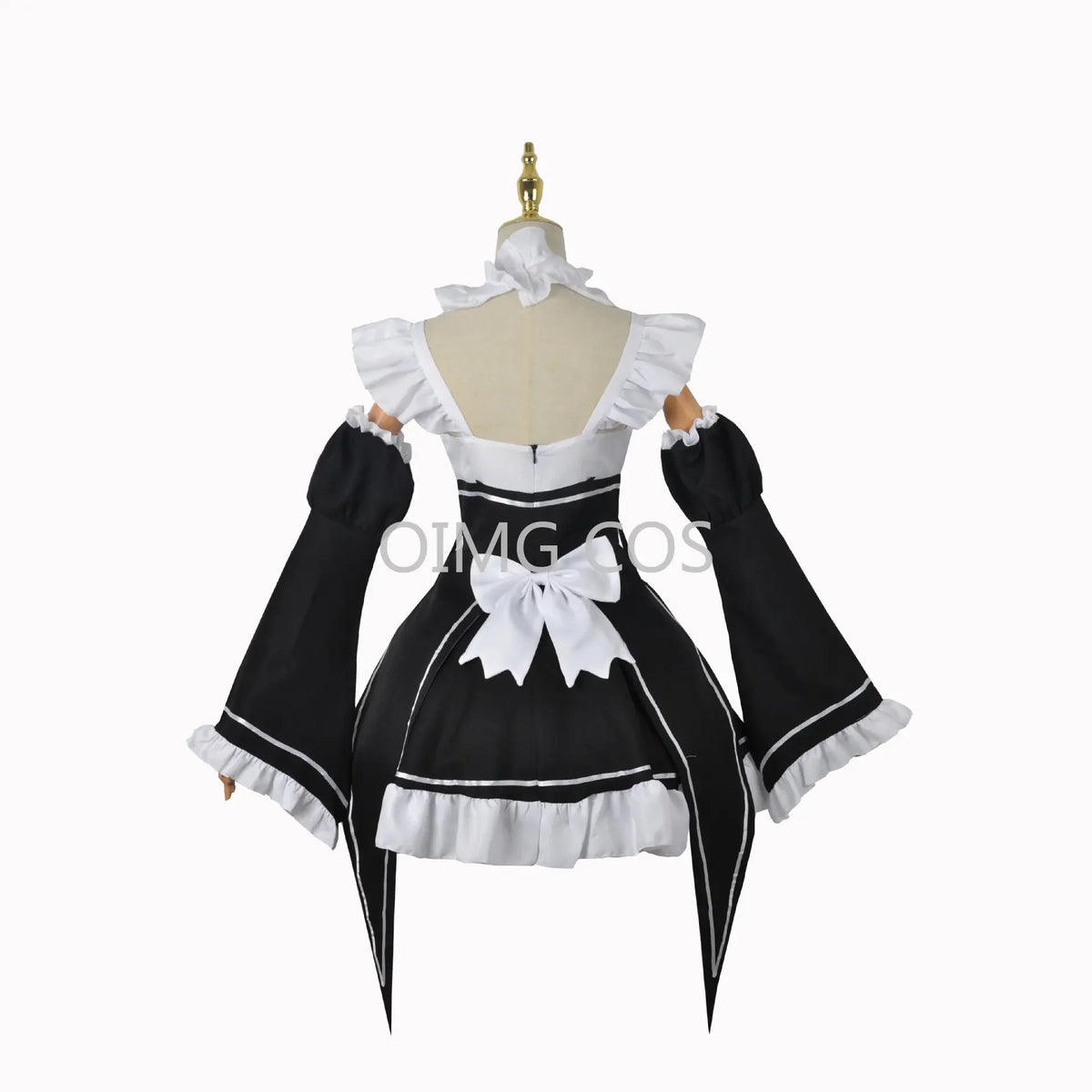 Re:Zero Ram & Rem Maid Cosplay Costume – Complete Anime Maid Uniform Dress & Headdress Set