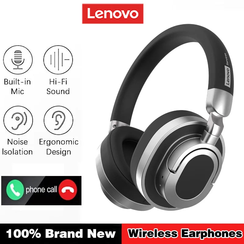 Lenovo Foldable Wireless Bluetooth Headset