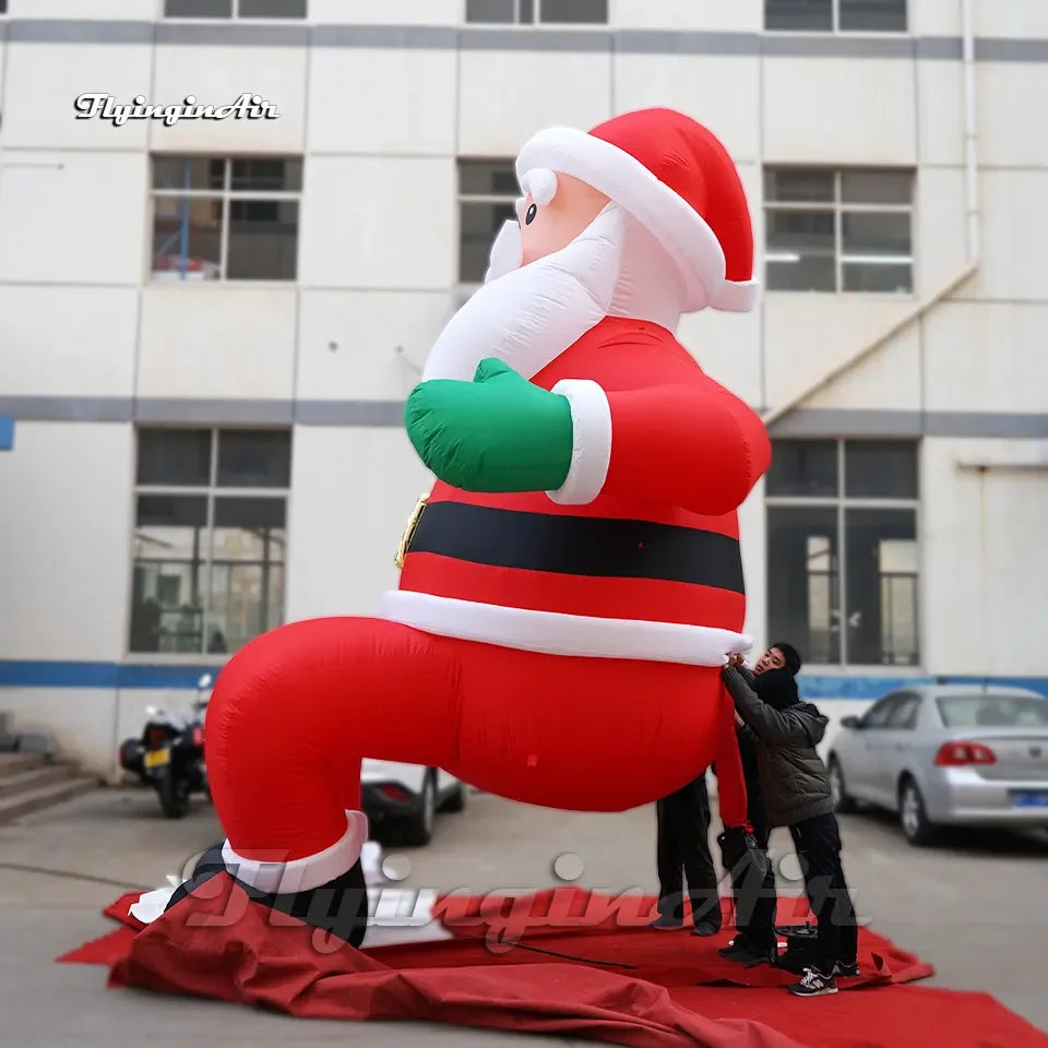 16FT Giant Inflatable Santa Claus with LED Lights - Outdoor Christmas Decor