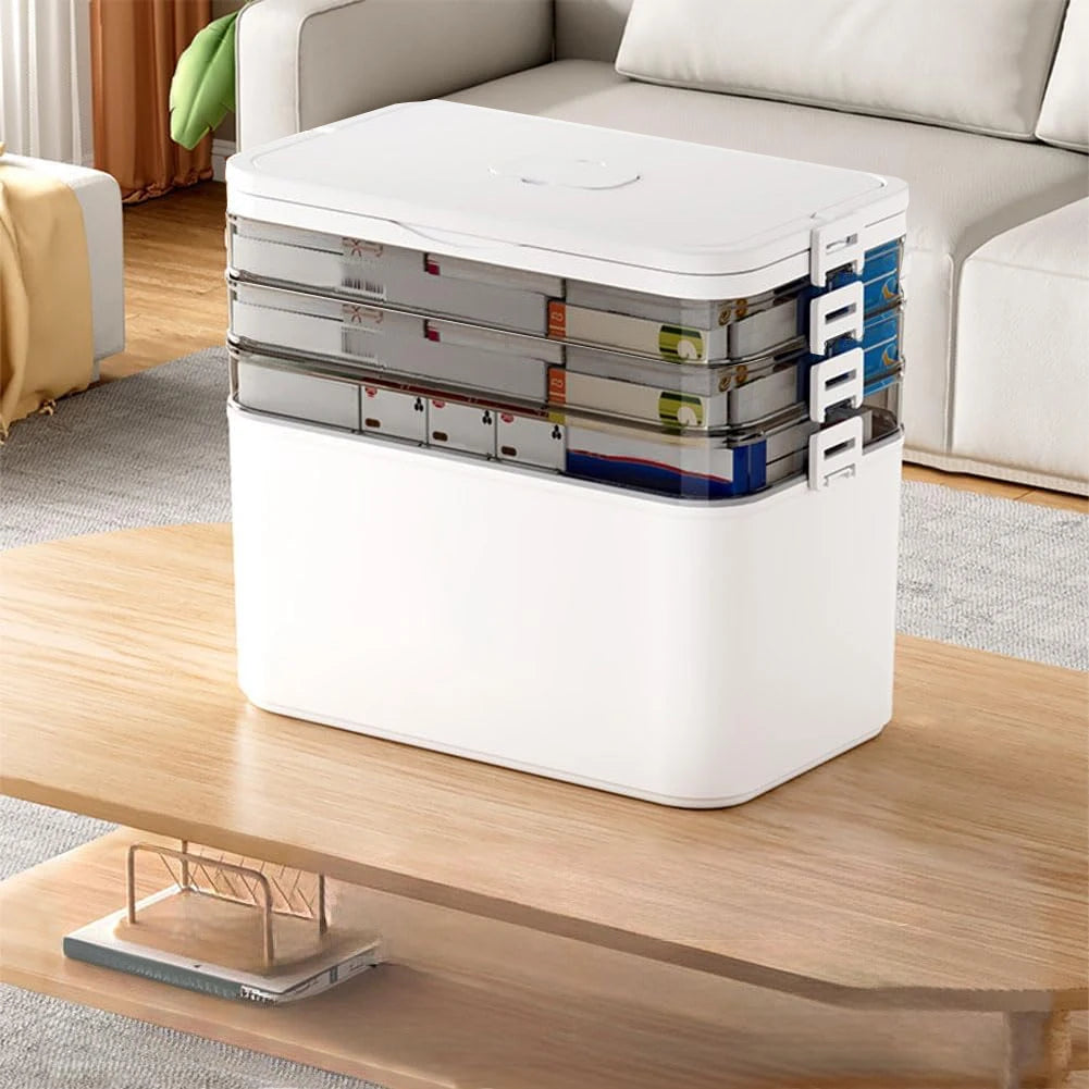 Multi-Layer Waterproof Pill & Medicine Organizer Storage Box