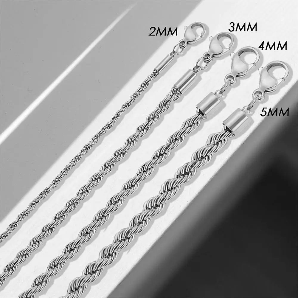 eManco Twisted Rope Chain Bracelet