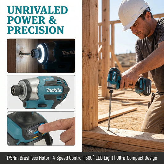 Makita DTD173 18V Cordless Brushless Impact Driver