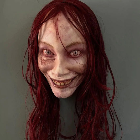 Creepy Horror Killer Full-Face Latex Mask for Halloween