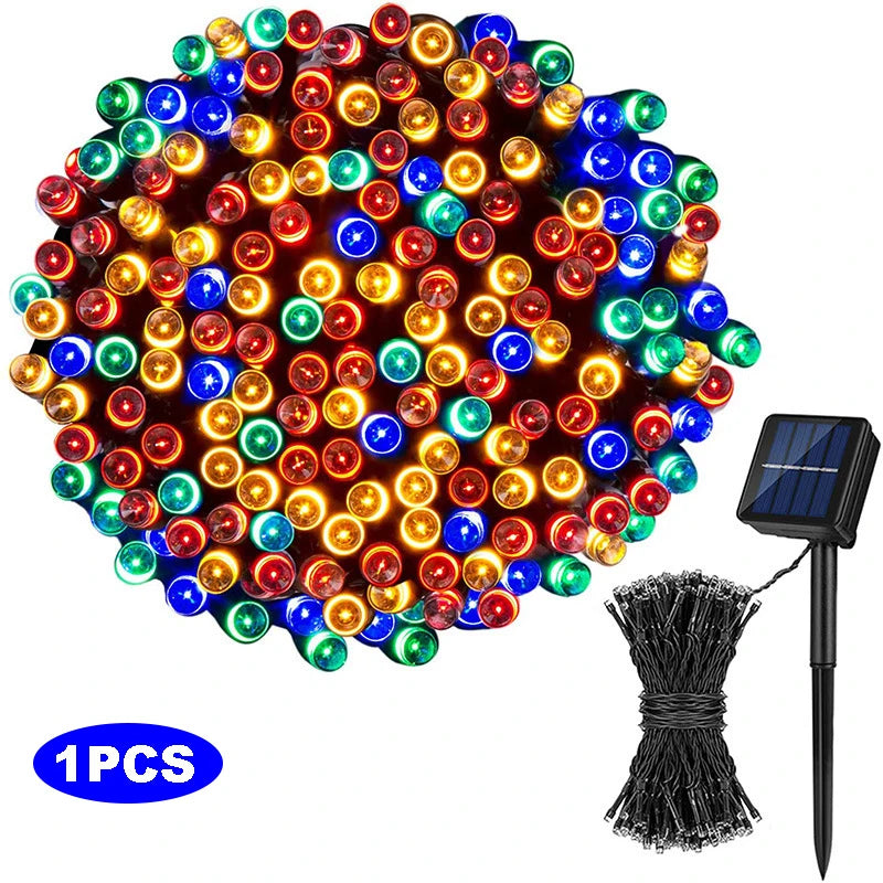 Outdoor Solar String Lights (100 LED / 8 Lighting Modes)