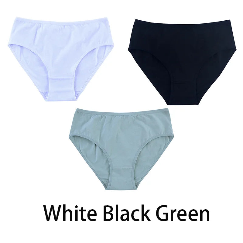 3PCS Seamless Cotton Panties