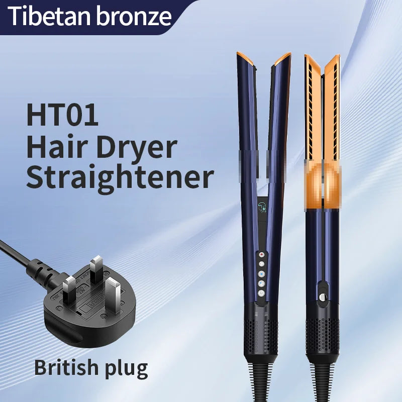 HT01 2-in-1 Hair Dryer & Straightener Brush