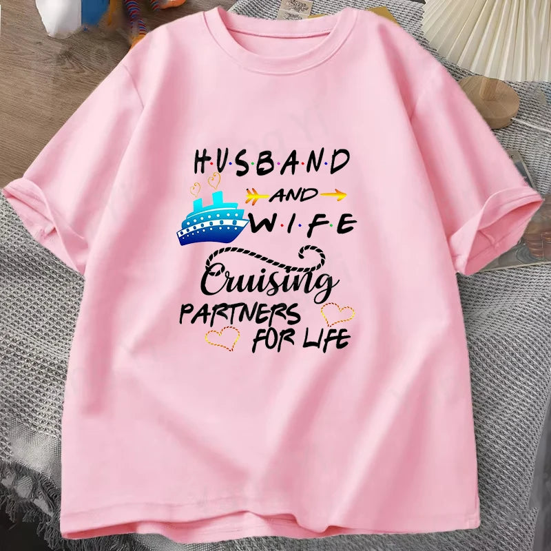 Unisex Casual Cruise Graphic T-Shirt – Short Sleeve Vacation Tee