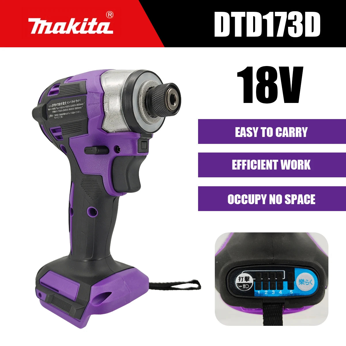 Makita DTD173 18V Cordless Brushless Impact Driver