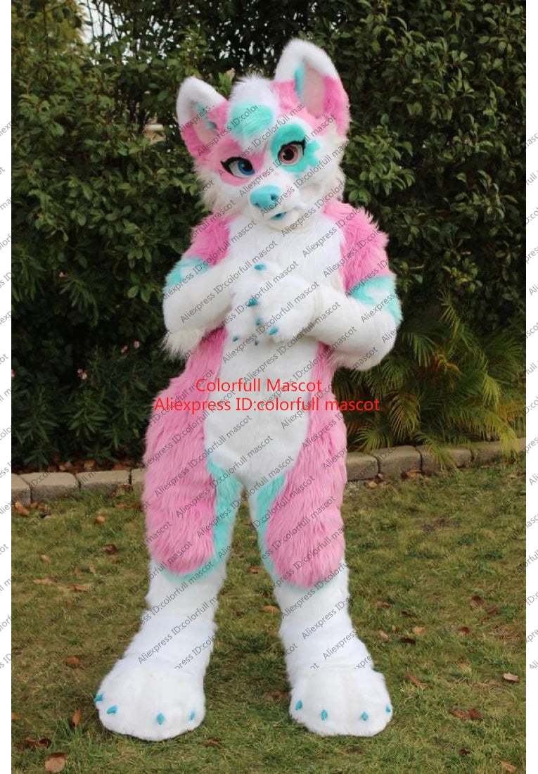 Adult Grey Husky Fursuit Fullsuit – Anime Cosplay Costume