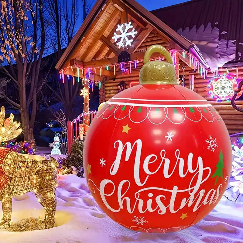 Giant Inflatable Christmas Ball – Outdoor Holiday Courtyard Decoration
