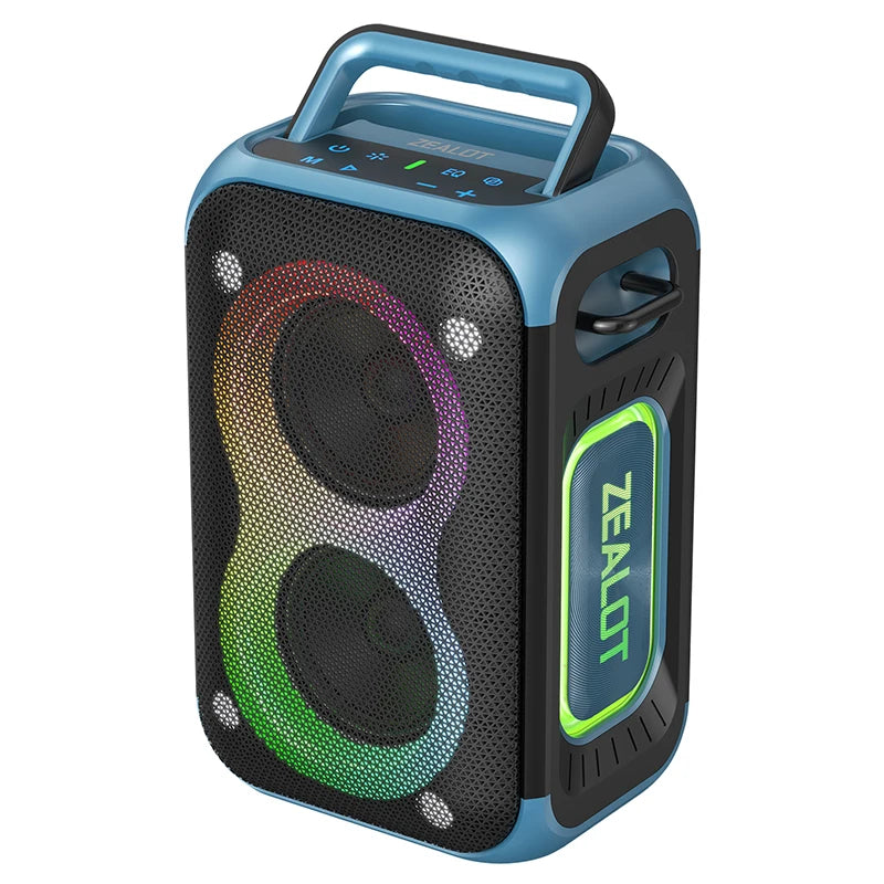 ZEALOT PT02 60W Portable Wireless Party Speaker with Dynamic RGB Lights