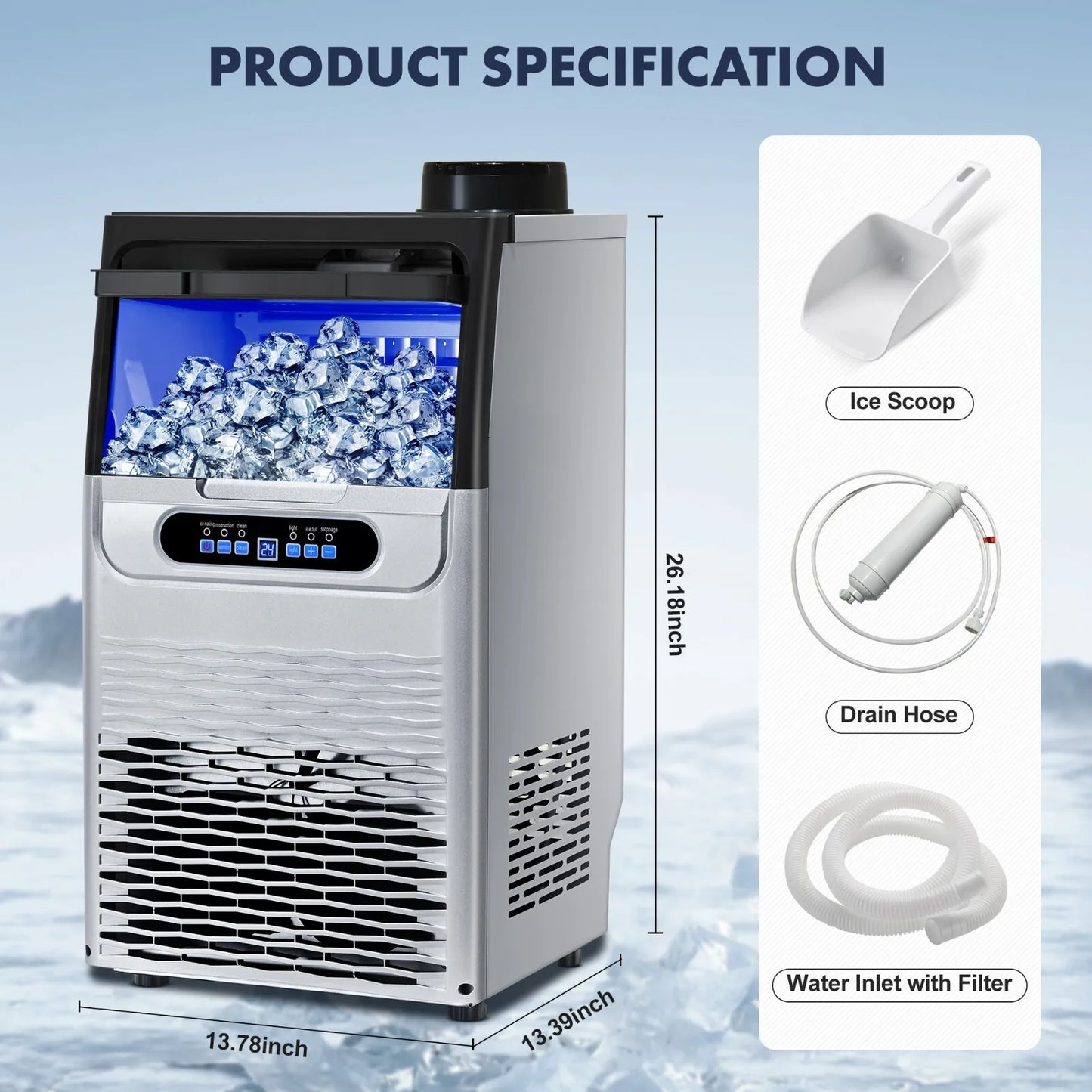 Commercial Ice Maker 100lbs