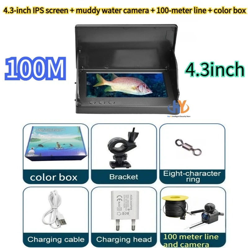 4.3-Inch 100M Underwater Fishing Camera & Fish Finder