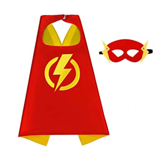 Kids' Superhero Capes & Masks Set – Cartoon Dress-Up Costume Party Favor