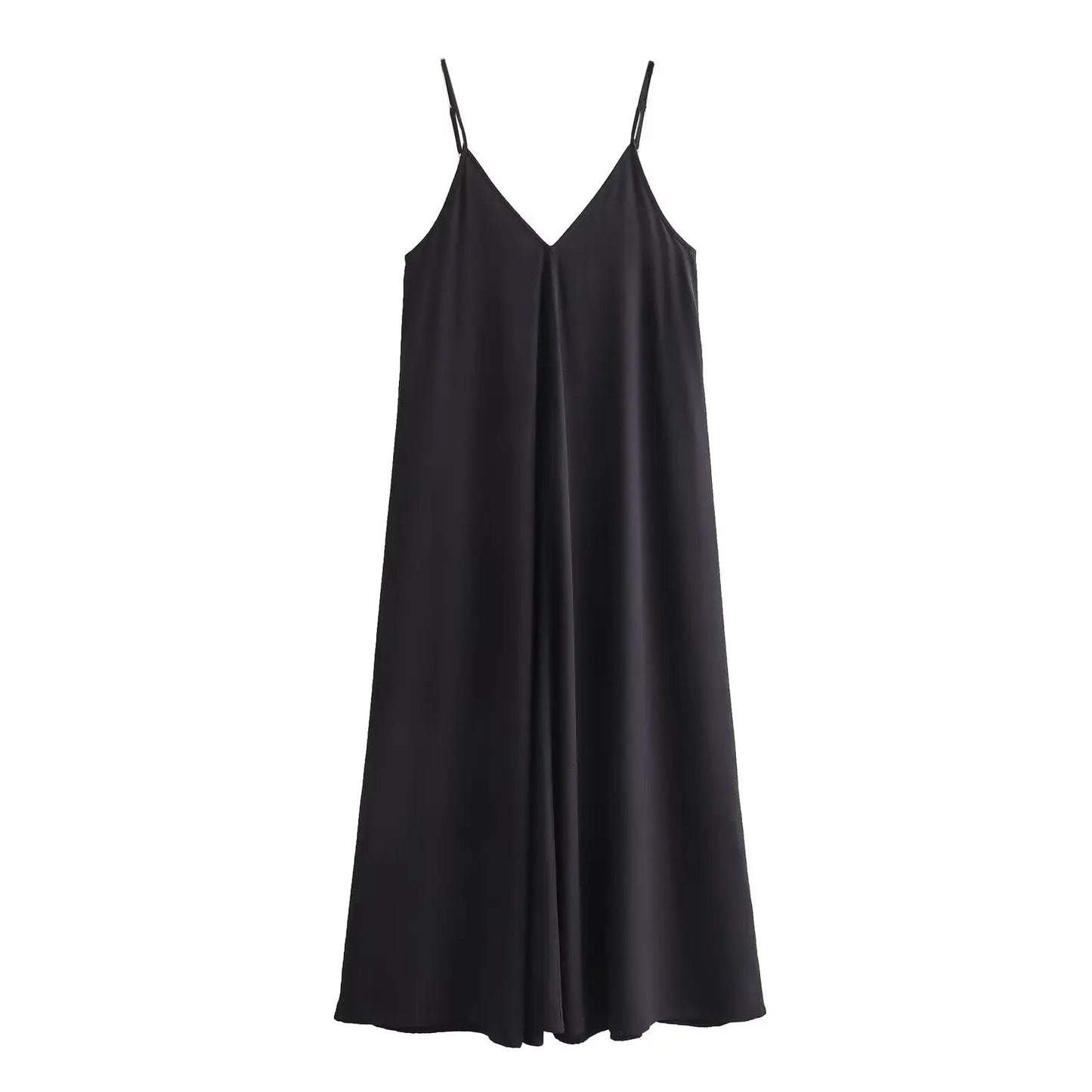 Black Slip Long Dress
