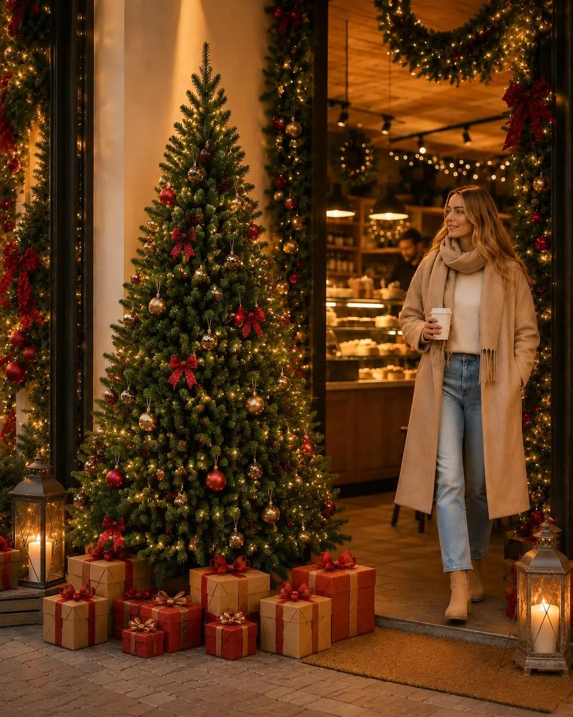 Pre-Lit Dual-Color LED Artificial Christmas Tree