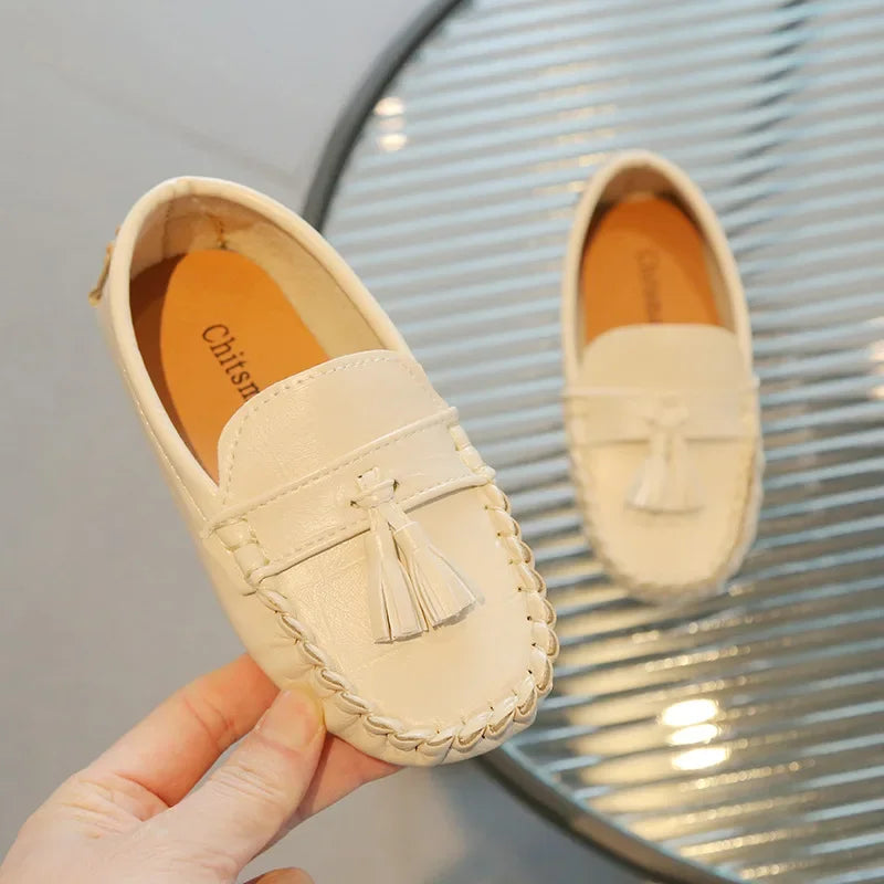 Non-slip Tasseled Casual Leather Shoes