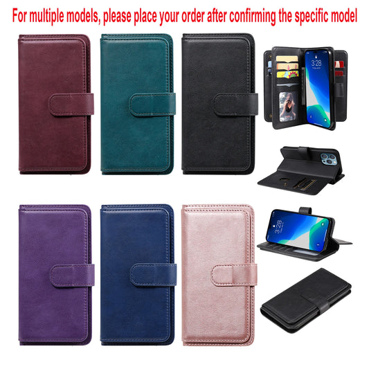 Samsung Leather Storage Compartment Flip Card Slot Wallet Case