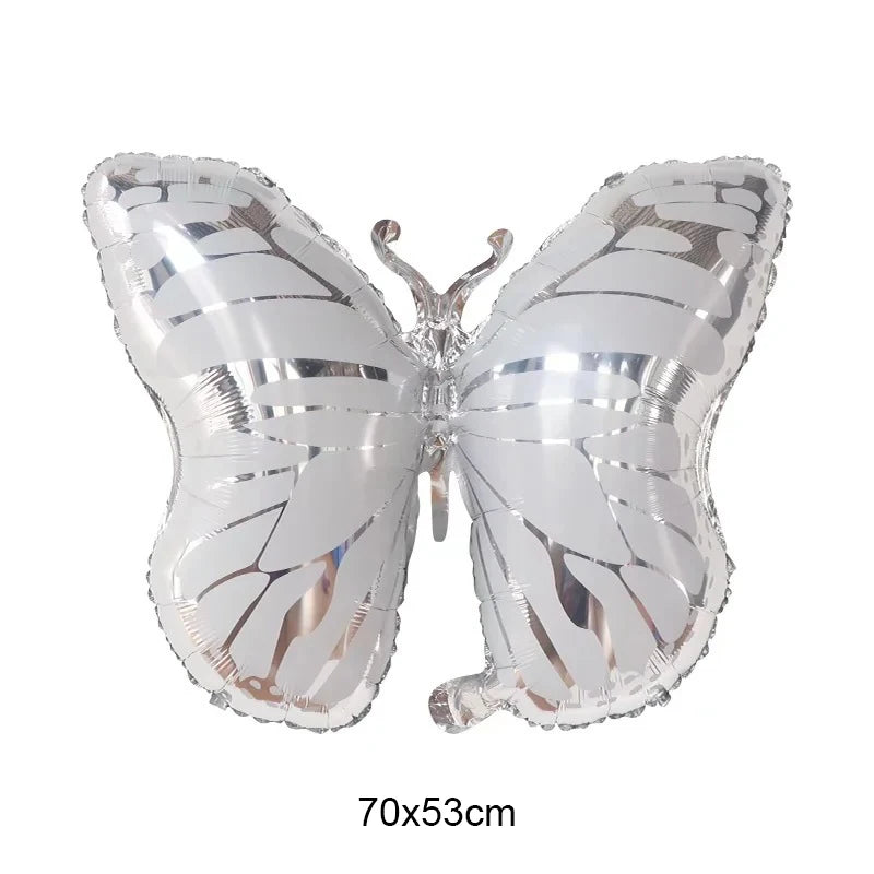 Large Butterfly Aluminum Foil Balloon - Party Decor & Photo Prop