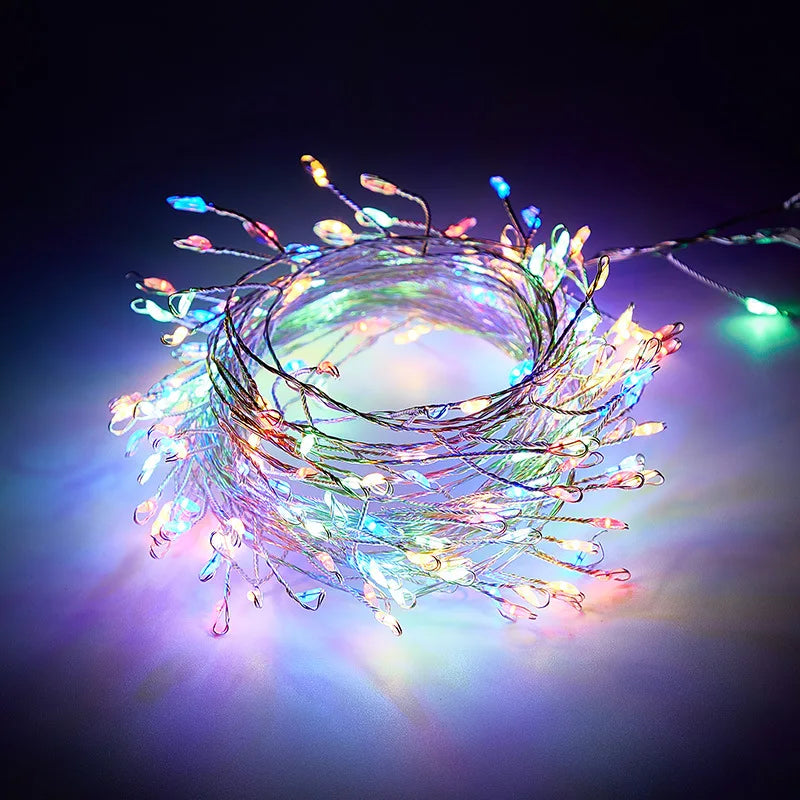 USB LED Firecracker Fairy Lights with Remote Control