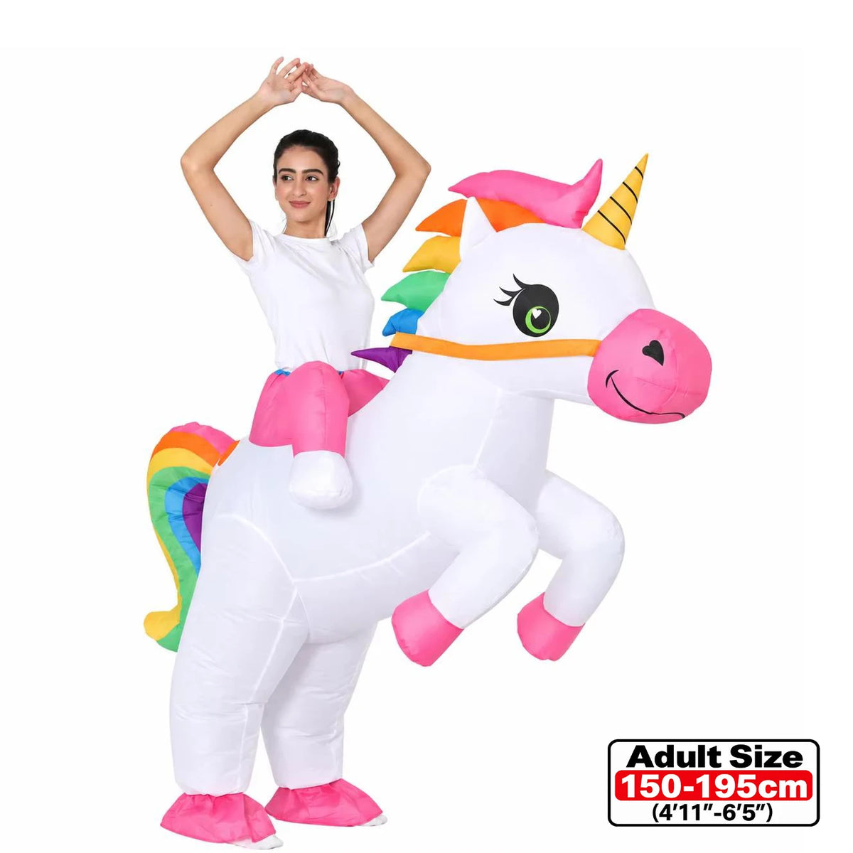 Funny Green Alien Inflatable Costume - Adult & Kids Blow Up Cosplay Outfit